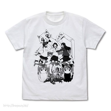 女高中生的虛度日常 (加大)「虛度日常每一天」白色 T-Shirt Joshi Kousei no Mudazukai T-Shirt /WHITE-XL【Wasteful Days of High School Girls】