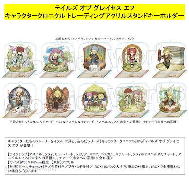 Tales of 傳奇系列 「美德傳奇」亞克力匙扣 (10 個入) Tales of Graces f Character Chronicle Acrylic Stand Key Chain (10 Pieces)【Tales of Series】