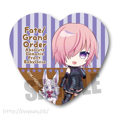 Fate系列 「Shielder (Mash Kyrielight)」心形徽章 Fate/Grand Order -Absolute Demonic Battlefront: Babylonia- Heart Can Badge Mash Kyrielight【Fate Series】