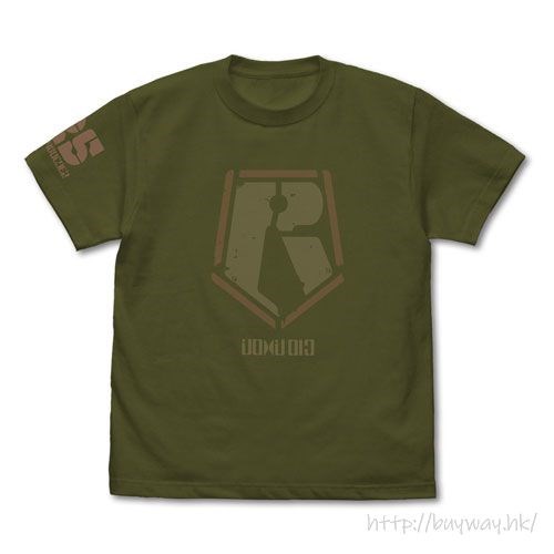裝甲騎兵 : 日版 (中碼)「紅肩隊」復古標誌 墨綠色 T-Shirt