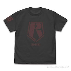 裝甲騎兵 (加大)「紅肩隊」復古標誌 墨黑色 T-Shirt Red Shoulder Vintage T-Shirt /SUMI-XL【Armored Trooper Votoms】