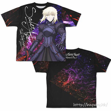 Fate系列 (中碼)「Saber (Altria Pendragon)」(Alter) 雙面 全彩 T-Shirt Saber Alter Double-sided Full Graphic T-Shirt -M【Fate Series】