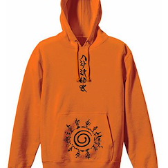 火影忍者系列 : 日版 (細碼)「九尾」八卦の封印式 橙色 連帽衫