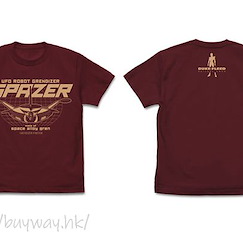 鐵甲萬能俠系列 (大碼)「巨靈神 SPAZER」酒紅色 T-Shirt UFO Robot Grendizer Spazer T-Shirt /BURGUNDY-L【Mazinger Series】