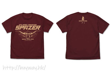 鐵甲萬能俠系列 (中碼)「巨靈神 SPAZER」酒紅色 T-Shirt UFO Robot Grendizer Spazer T-Shirt /BURGUNDY-M【Mazinger Series】