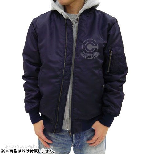 龍珠 : 日版 (大碼)「膠囊公司」MA-1 深藍色 外套