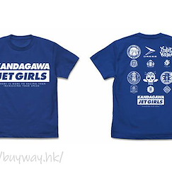 神田川JET GIRLS : 日版 (大碼)「KANDAGAWA JET GIRLS」寶藍色 T-Shirt
