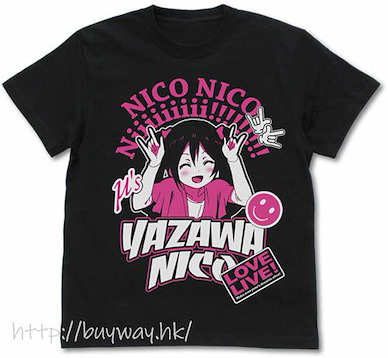 LoveLive! 明星學生妹 (加大)「矢澤妮可」黑色 T-Shirt Nico Yazawa Emotional T-Shirt /BLACK-XL【Love Live! School Idol Project】