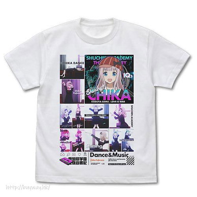 輝夜姬想讓人告白 (加大)「藤原千花」千花の舞 白色 T-Shirt Chika's Dance Full Color T-Shirt /WHITE-XL【Kaguya-sama: Love Is War】