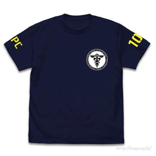 PSYCHO-PASS 心靈判官 : 日版 (大碼)「公安局」夜光 深藍色 T-Shirt
