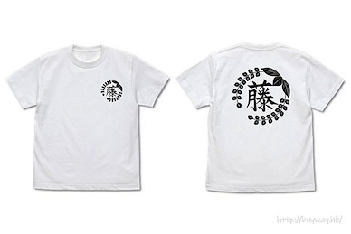鬼滅之刃 (大碼)「藤の花の家紋」白色 T-Shirt Wisteria Flower Family Emblem T-Shirt /WHITE-L【Demon Slayer: Kimetsu no Yaiba】