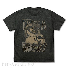 遊戲人生 : 日版 (大碼)「休比」TAKE A BREAK? 石南黑 T-Shirt