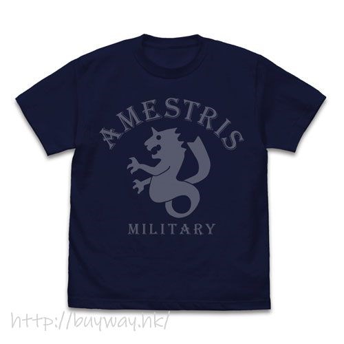 鋼之鍊金術師 : 日版 (細碼)「亞美利斯特利斯」國軍 深藍色 T-Shirt
