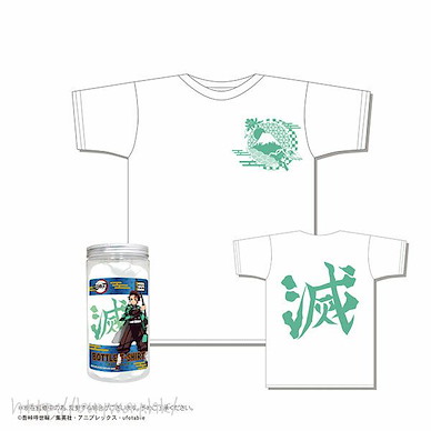 鬼滅之刃 (大碼)「竈門炭治郎」滅 白色 瓶裝 T-Shirt Bottled T-Shirt C White (L Size)【Demon Slayer: Kimetsu no Yaiba】