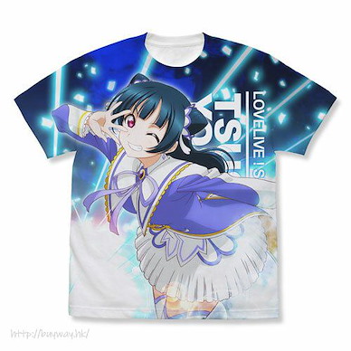 LoveLive! Sunshine!! (中碼)「津島善子」Over the Rainbow Ver. 全彩 白色 T-Shirt Yoshiko Tsushima Full Graphic T-Shirt Over the Rainbow Ver./WHITE-M【Love Live! Sunshine!!】