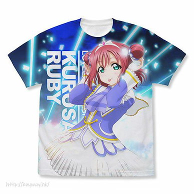 LoveLive! Sunshine!! (大碼)「黑澤露比」Over the Rainbow Ver. 全彩 白色 T-Shirt Ruby Kurosawa Full Graphic T-Shirt Over the Rainbow Ver./WHITE-L【Love Live! Sunshine!!】