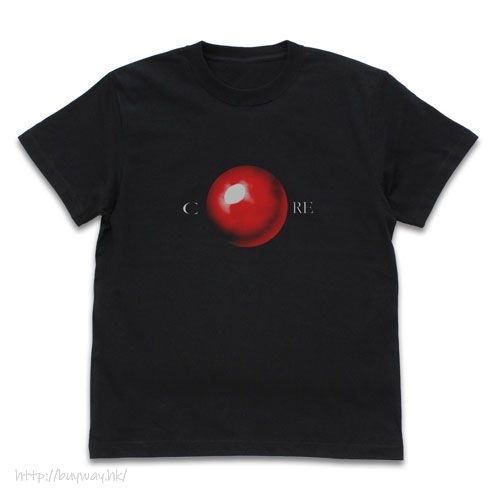新世紀福音戰士 : 日版 (細碼)「使徒核心」黑色 T-Shirt