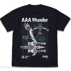 新世紀福音戰士 (加大)「AAA Wunder」深海軍藍 T-Shirt EVANGELION AAA Wunder T-Shirt /DARK NAVY-XL【Neon Genesis Evangelion】