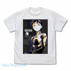 新世紀福音戰士 (大碼)「碇真嗣」白色 T-Shirt Shinji Ikari Graphic T-Shirt /WHITE-L【Neon Genesis Evangelion】
