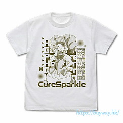 光之美少女系列 (大碼)「平光日向  閃爍天使」白色 T-Shirt Cure Sparkle T-Shirt /WHITE-L【Pretty Cure Series】