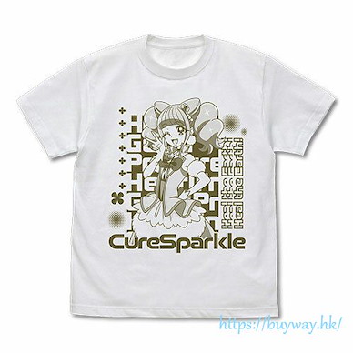 光之美少女系列 (加大)「平光日向  閃爍天使」白色 T-Shirt Cure Sparkle T-Shirt /WHITE-XL【Pretty Cure Series】