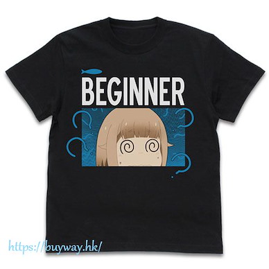 放學後堤防日誌 (加大)「鶴木陽渚」黑色 T-Shirt Hina's Beginner T-Shirt /BLACK-XL【Diary of Our Days at the Breakwater】