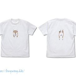 世界末日與柴犬同行 : 日版 (細碼)「小春」和牆 石原雄先生設計 白色 T-Shirt