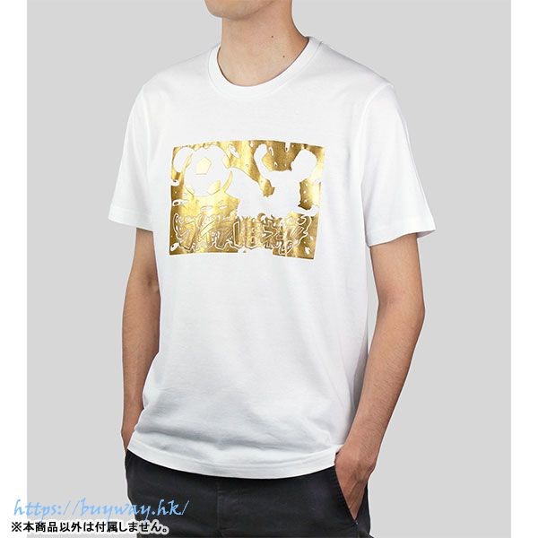 閃電十一人 : 日版 (加大)「烈焰檸檬汁」男裝 白色 T-Shirt