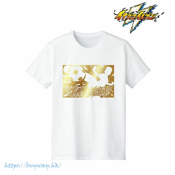 閃電十一人 : 日版 (加大)「烈焰檸檬汁」男裝 白色 T-Shirt