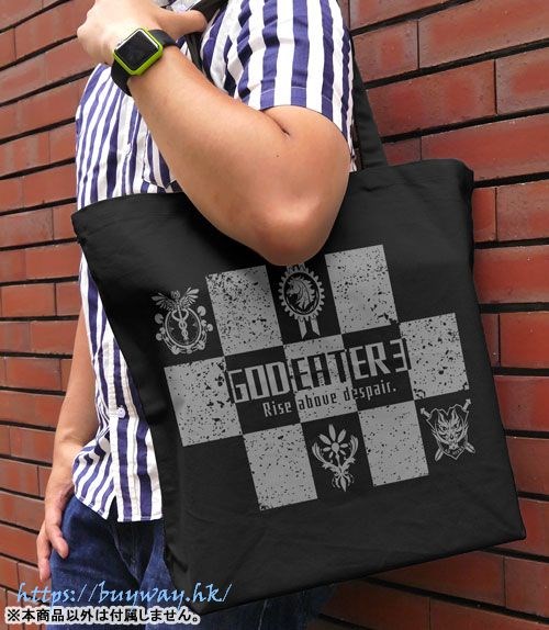 噬神者 : 日版 「GOD EATER 3」黑色 大容量 手提袋