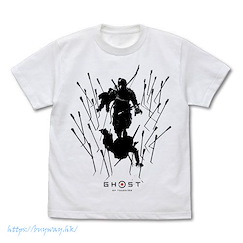 對馬戰鬼 (細碼)「境井仁」白色 T-Shirt Jin Sakai T-Shirt /WHITE-S【Ghost of Tsushima】
