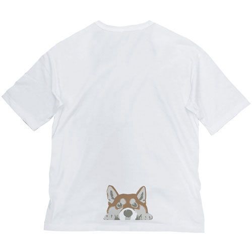 世界末日與柴犬同行 : 日版 (加大)「小春」石原雄先生設計 半袖 白色 T-Shirt