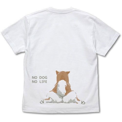 世界末日與柴犬同行 : 日版 (細碼)「小春」坐下 石原雄先生設計 白色 T-Shirt