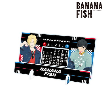 Banana Fish 「亞修 + 奧村英二」牛仔外套 亞克力枱座萬年曆 Original Illustration Denim Ver. Desktop Acrylic Calendar【Banana Fish】