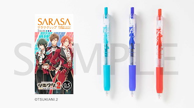 月歌。 「水無月淚 + 文月海 + 葉月陽」夏組Ver. 0.5mm 彩色原子筆 (3 個入) SARASA Clip 0.5mm Color Ballpoint Pen 3 Set Summer Troupe Ver.【Tsukiuta.】