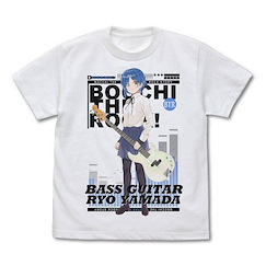 孤獨搖滾 (加大)「山田涼」白色 T-Shirt Ryou Yamada Full Color T-Shirt /WHITE-XL【Bocchi the Rock!】