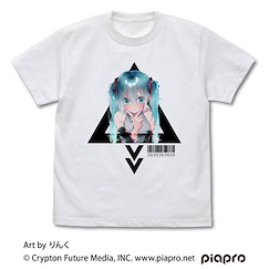 VOCALOID系列 : 日版 (中碼)「初音未來」りんくVer. 白色 T-Shirt