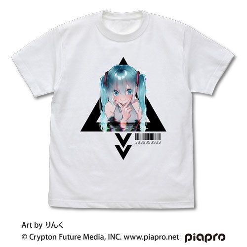 VOCALOID系列 : 日版 (中碼)「初音未來」りんくVer. 白色 T-Shirt