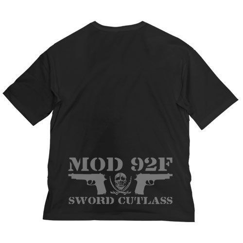 黑礁 : 日版 (加大)「Sword Cutlass」頭骨 半袖 黑色 T-Shirt