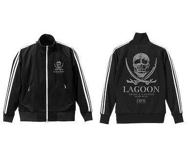 黑礁 (細碼)「黑礁商會」黑×白 球衣 Lagoon Company Jersey /BLACK x WHITE-S【Black Lagoon】