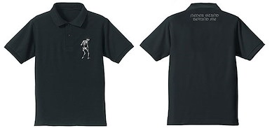 骷髏13 (中碼)「骷髏」刺繡 黑色 Polo Shirt Embroidery Polo Shirt /BLACK-M【Golgo 13】