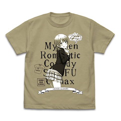 果然我的青春戀愛喜劇搞錯了。 (中碼)「一色彩羽」深卡其色 T-Shirt Iroha T-Shirt /SAND KHAKI-M【My youth romantic comedy is wrong as I expected.】