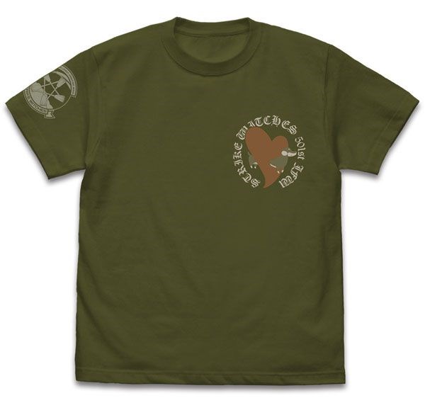強襲魔女系列 : 日版 (大碼)「艾莉卡」第501統合戰鬥航空團 墨綠色 T-Shirt