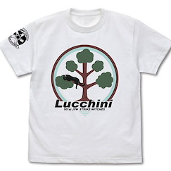 強襲魔女系列 (大碼)「佛蘭切斯卡」第501統合戰鬥航空團 白色 T-Shirt 501st Joint Fighter Wing Francesca Lucchini Personal Mark T-Shirt /WHITE-L【Strike Witches Series】