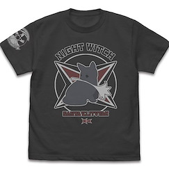 強襲魔女系列 (大碼)「桑妮亞」第501統合戰鬥航空團 墨黑色 T-Shirt 501st Joint Fighter Wing Sanya V. Litvyak Personal Mark T-Shirt /SUMI-L【Strike Witches Series】