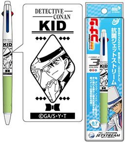 名偵探柯南 「怪盜基德」JETSTREAM 抗菌 3色筆 Antibacterial JETSTREAM 3 Colors Ballpoint Pen Kaito Kid【Detective Conan】
