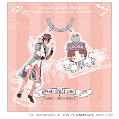 文豪 Stray Dogs 「織田作之助 + Nya」Sanrio Characters 匙圈 Vol.2 Sanrio Characters Key Ring Vol. 2 Oda Sakunosuke x Nya-ni-nyu-nye-nyon【Bungo Stray Dogs】
