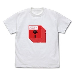 AliceSoft (アリスソフト) (中碼) 紅色磁片 白色 T-Shirt Red Floppy T-Shirt /WHITE-M【Alice Soft】