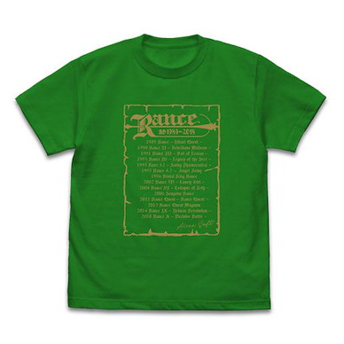 蘭斯系列 (細碼) 蘭斯歷史 綠色 T-Shirt Rance History T-Shirt /GREEN-S【Rance】