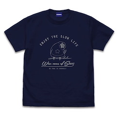 佐佐木與文鳥小嗶 (中碼)「小嗶」深藍色 T-Shirt Pichan T-Shirt /NAVY-M【Sasaki and Peeps】